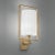 Marlow Golden Bronze and Matt Opal Wall Light For Sale - Image 6 of 9