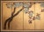 A lovely six-panel painted gold leaf screen depicting Blossoming Plum Tree. Signed and sealed by artist. Gouache,...
