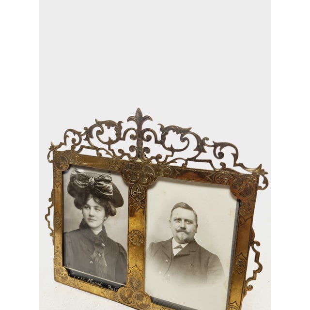 Art Nouveau Diptych Frame, Belgium, 1900s, in Flawless conditions. Designed 1890 to 1919