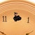 1950s Pink "Apricot" Fiestaware Ceramic Plate Wall Clock by Homer Laughlin For Sale - Image 4 of 8