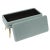 Ziva Sea Blue Velvet Storage Bench For Sale - Image 4 of 7