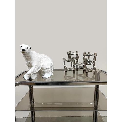 1920s Large Vintage Porcelain Polar Bear from Royal Dux, 1920s For Sale - Image 5 of 6