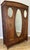 Antique French Carved Oak 2-Door Mirrored Armoire For Sale - Image 12 of 12