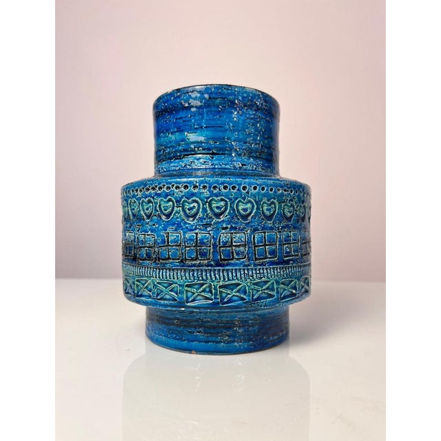 Rimini Blu Vase by Aldo Londi for Bitossi For Sale - Image 11 of 11