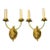 1930's Double Lights Hands Sconces - a Pair For Sale