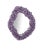 Marjorie Skouras Design Amethyst Encrusted Violet Denis Mirror by Marjorie Skouras, 21"x24" For Sale - Image 4 of 11