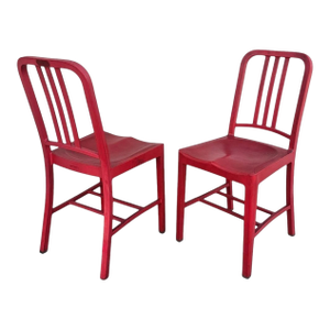Design Coca Cola & Emeco Navy Chairs-Set of Two