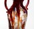 This multi-colored amphora vase, handmade on the island of Murano and made of authentic Murano glass, features a striking...