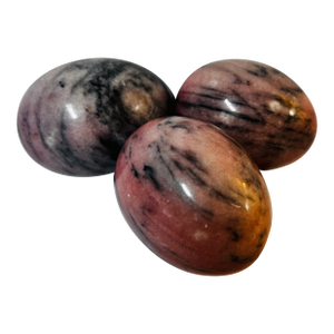 Vintage Pink Marble Eggs - Set of 3