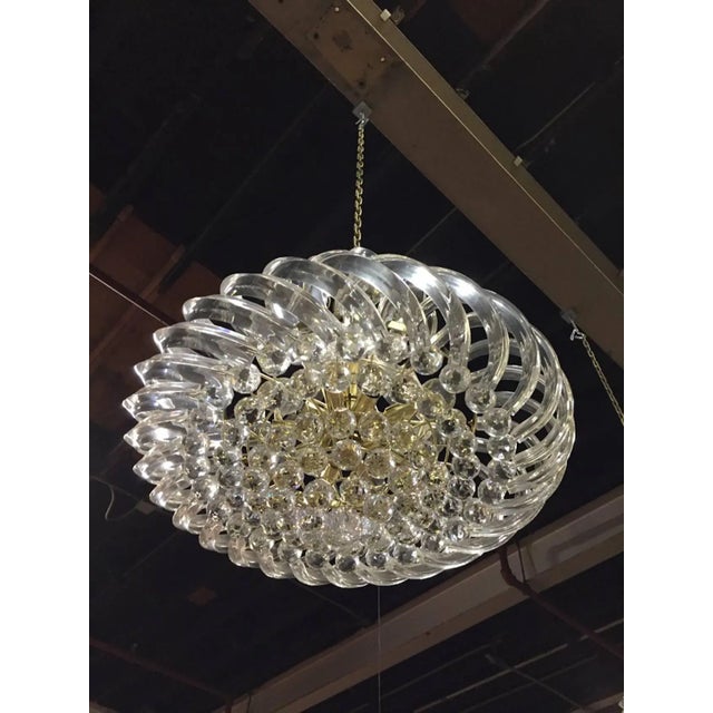 Mid-Century Modern 1960s Mid Century Chandelier Lucite and Decorative Balls For Sale - Image 3 of 11