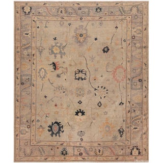 Nazmiyal Collection Modern Decorative Luxurious Oushak Area Rug For Sale