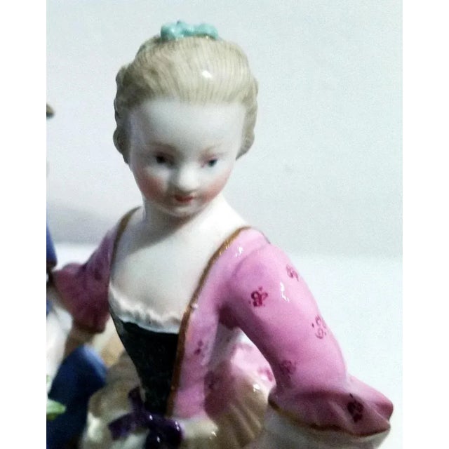Meissen Figurines Cherubs with Wine Growers Model C attributed to Acier, 1870s For Sale - Image 5 of 8