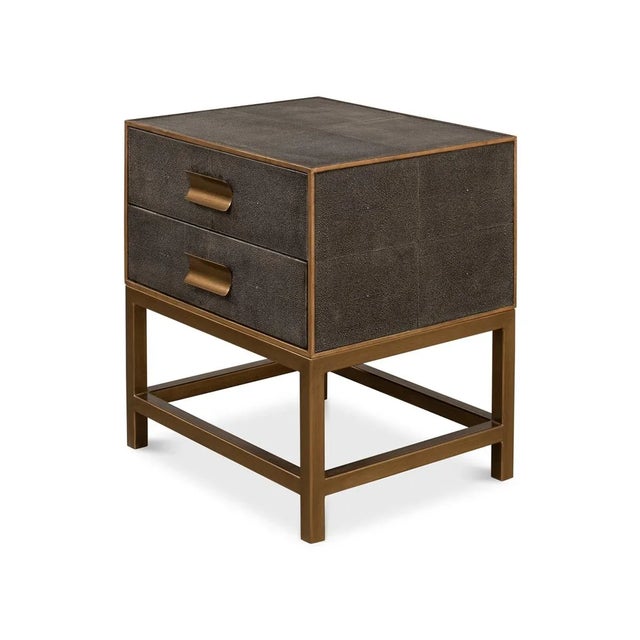 Not Yet Made - Made To Order Antique Gray Bedside Table For Sale - Image 5 of 11