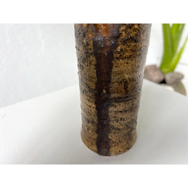 Brown Sandstone Owl Sculpture by Claire Berger, La Borne, Late 20th Century For Sale - Image 8 of 11