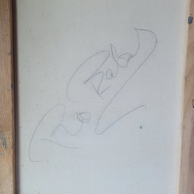 Late 20th Century Late 20th Century Figurative Male Nude Oil Painting "Warden" by Rosemary Rabut For Sale - Image 5 of 6