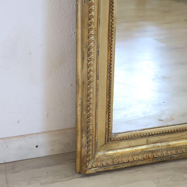 19th Century Gilt Wood Wall Mirror For Sale - Image 11 of 15