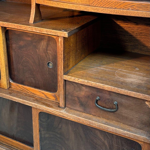 Wood Antique Cha Tansu Tea Cabinet, Japan, 1920s For Sale - Image 7 of 18