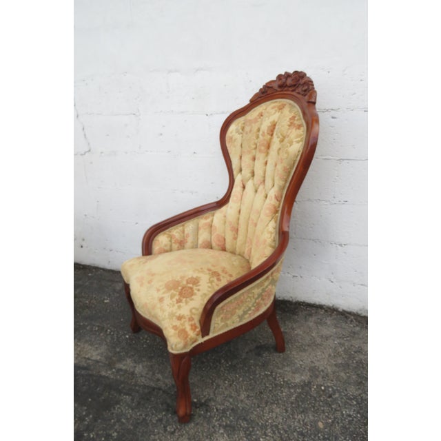 Mid 20th Century Victorian Kimball Carved Side Chairs a Pair 6218 For Sale - Image 9 of 18