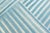 Textile Doris Leslie Blau Vintage Indian Dhurrie Striped Blue Rug For Sale - Image 7 of 7