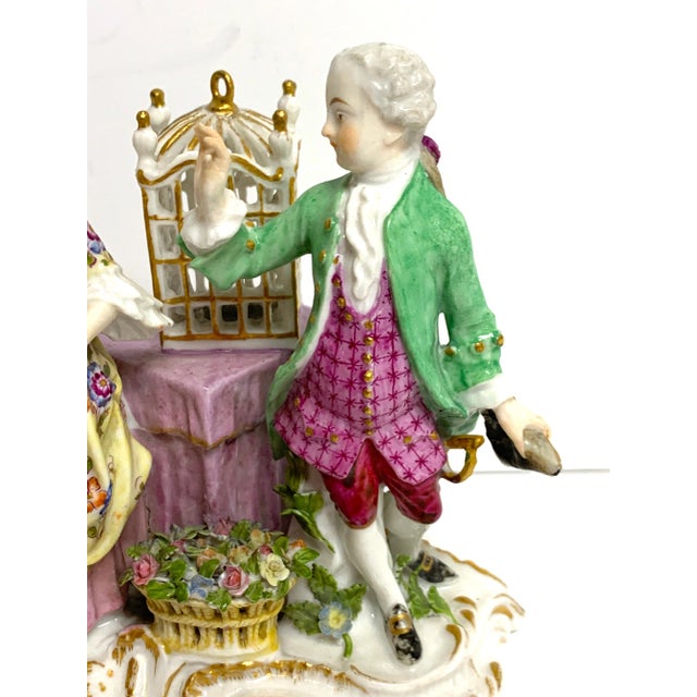 Late 19th Century 19th Century Meissen Birdcage Grouping For Sale - Image 5 of 11