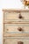 19th Century Victorian Two Over Three Painted Pine Chest With Blue Accents For Sale - Image 4 of 13