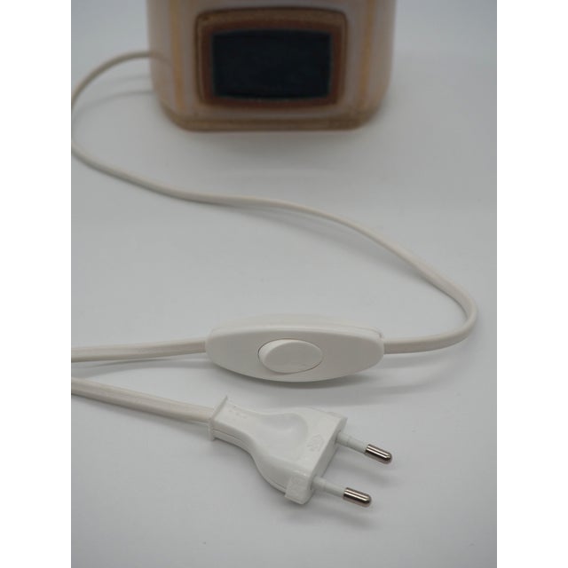 Vintage Stoneware Table Lamp for Söholm, Denmark, 1960s For Sale - Image 10 of 11