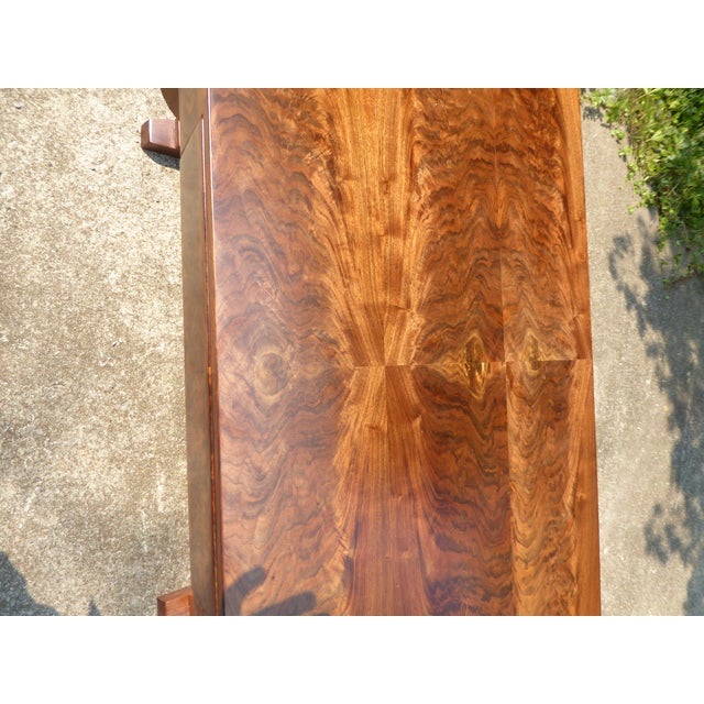 Walnut Desk / Flamboyant / Spectacular For Sale In Nashville - Image 6 of 7