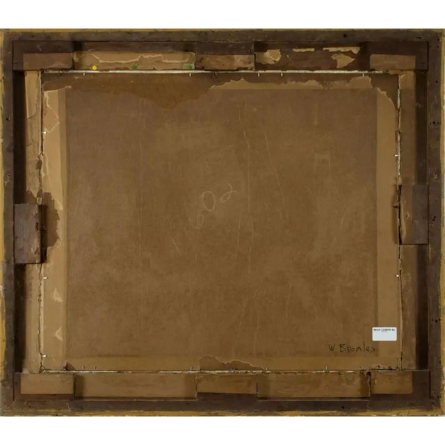 Realism 1800s Antique "Outdoor Scene", With Figures, W. Bromley (Uk), Oil Painting!! For Sale - Image 3 of 9