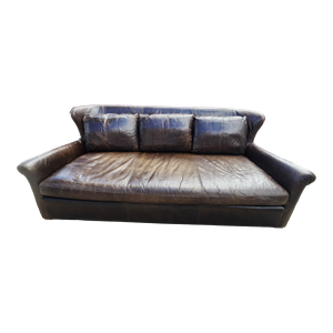 Vintage Restoration Hardware Leather Sofa