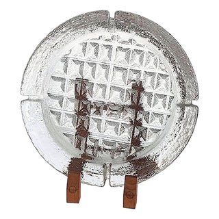 1960s Blenko Glass Brutalist Ashtray/Catchall Designed by Joel Myers For Sale