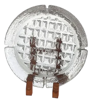 1960s Blenko Glass Brutalist Ashtray/Catchall Designed by Joel Myers