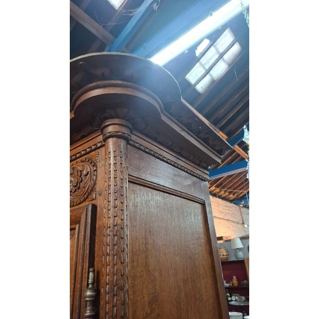 Brown Norman Wedding Wardrobe, 1800s For Sale - Image 8 of 10