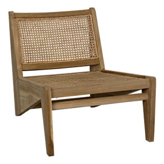 NOIR Udine Chair With Caning, Teak For Sale