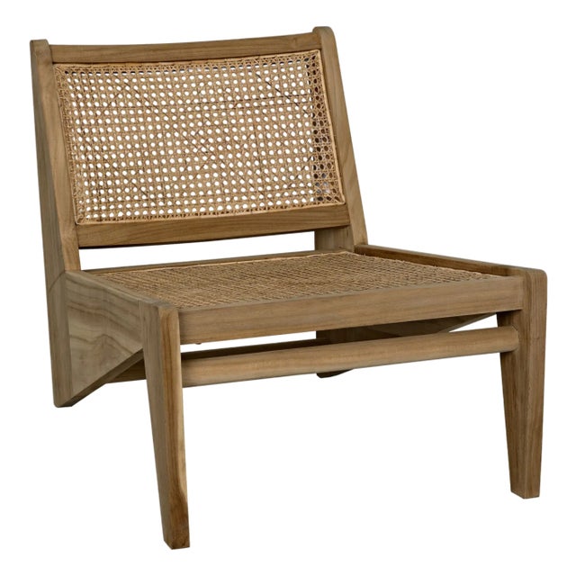 Udine Chair With Caning, Teak For Sale
