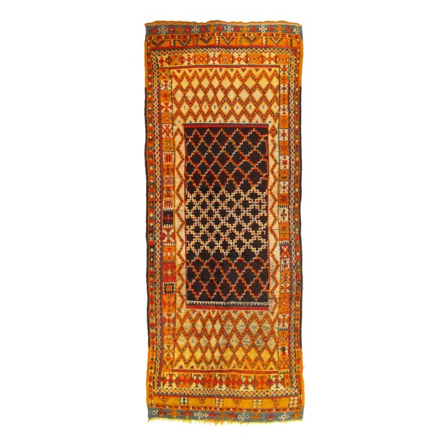 Vintage Moroccan Rug 4'4'' X 11'8'' For Sale - Image 9 of 10