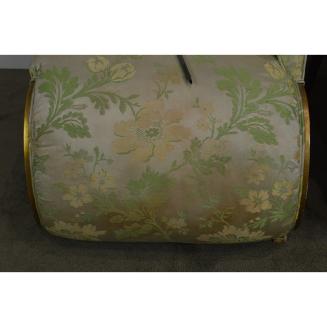 French Louis XV Style Vintage Silver Gilt Recaimer's Small Chaise Lounges - a Pair For Sale - Image 11 of 12