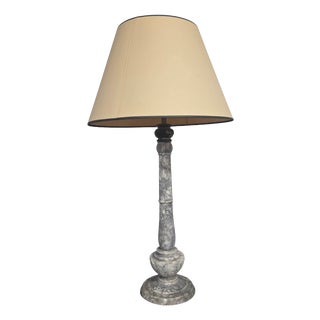 Large French Marble Lamp, 1910 For Sale