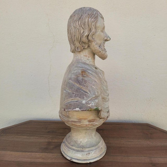 Italian School, Socrates Bust, 1800s, Terracotta For Sale - Image 10 of 18