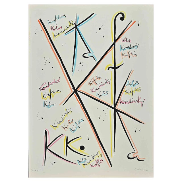 Rafael Alberti, Letter K, Original Lithograph, 1972 For Sale