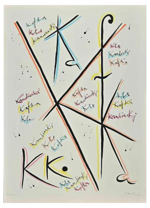 Rafael Alberti, Letter K, Original Lithograph, 1972