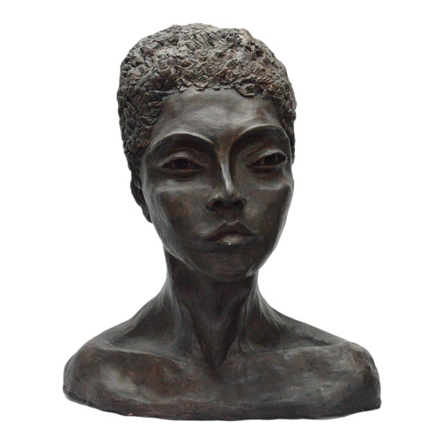 1990s Sheila Goldberg Female Terracotta Sculpture For Sale