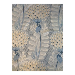 Thibaut Tiverton Linen Blend Fabric in Spa Blue 2 3/8 Yards For Sale