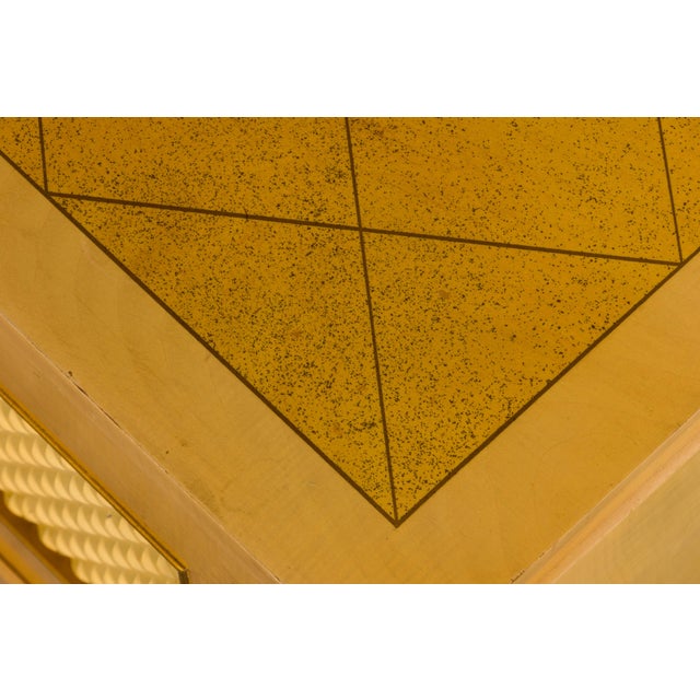 1930s French Art Deco Blond Lacquer Bar Cabinet For Sale - Image 12 of 18