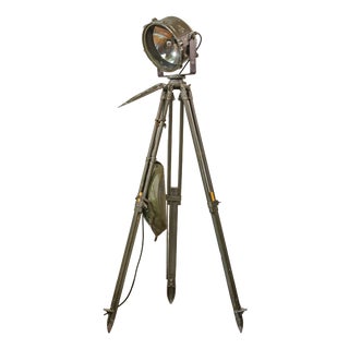 Military Signal Lamp Floor Lamp from JWO, Germany, 1950s For Sale