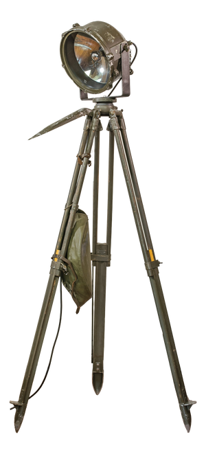 Military Signal Lamp Floor Lamp from JWO, Germany, 1950s