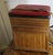 Brown Pine Fishing Bait Box with Seat, 1960s For Sale - Image 8 of 10