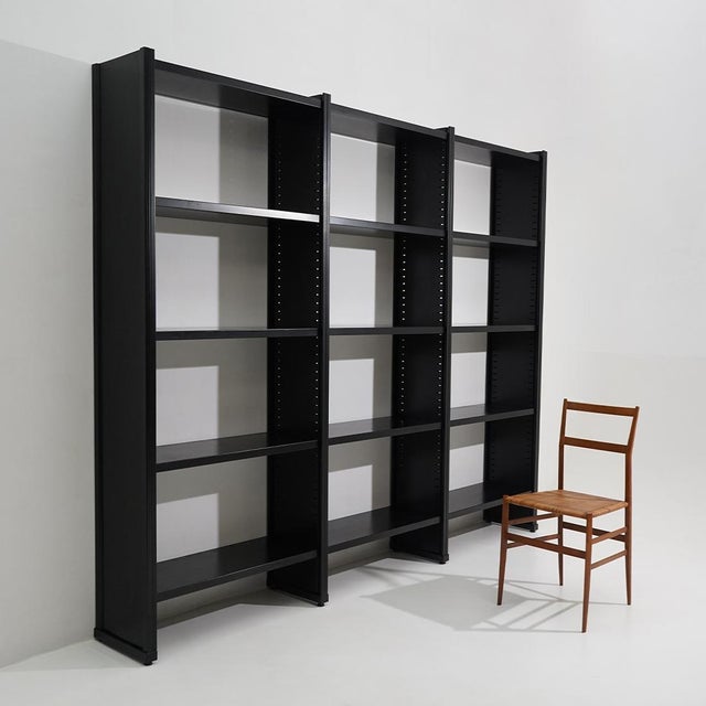 Black Metal Bookcase, 1970s For Sale - Image 15 of 16