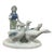 Vintage Gerold Porzellan Porcelain Girl Herding Geese For Sale