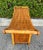 Wood Klismos Style Bamboo Curved Rattan Bench With Drawers For Sale - Image 7 of 13