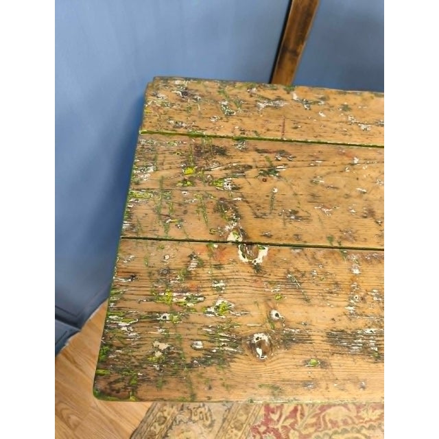 Industrial Wooden Worktable with Drawers, 1950s For Sale - Image 14 of 18